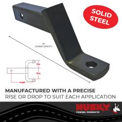 Husky Towing - Husky Towing 31358 2" Receiver 5K GTW 4.25" Drop/3" Rise 10" Shank w/o Ball - Image 2