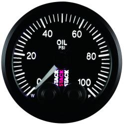 Stack - Stack ST3502 Gauge OIL PRESS PRO-CONTROL 52MM Black 0-100PSI 1/8" NPF Male - Image 1
