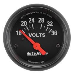 AutoMeter - AutoMeter 2651 Z-Series Electric Voltmeter Gauge 16-36V 2-1/16" Short Sweep - Image 1