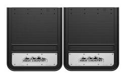 Gatorback - Gatorback 21"x24" Rear Dually Black Mud Flaps High Country Logo GB2124HC - Image 1