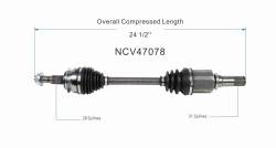 GSP - GSP NCV47078 Front Left CV Axle Assembly for 16-21 Mazda CX-3 - Image 6