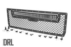 Rough Country Suspension Systems - Rough Country 70190DRL Front Mesh Grille Insert LED Black for 14-15 Sierra 1500 - Image 1