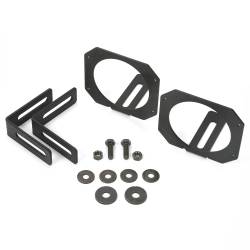 Rugged Ridge - Rugged Ridge Bumper Light Mounts Fit 3.5" LEDs Black 11232.23 - Image 1