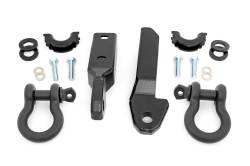 Rough Country Suspension Systems - Rough Country Front Tow Hook/D-Ring Kit Black 88-98 GM C/K 1500 Trucks RS164 - Image 1