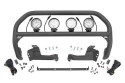 Rough Country Suspension Systems - Rough Country 51044 Black Front Bumper Nudge Bar w/LED 21-25 Ford Bronco Sport - Image 1