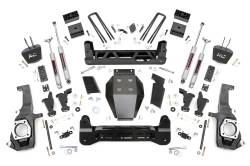 Rough Country Suspension Systems - Rough Country 10330 5" Torsion Drop Lift Kit for 11-19 Silverado/Sierra 2500HD - Image 1