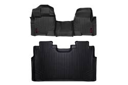 Rough Country Suspension Systems - Rough Country M-51153 Front/Rear Floor Liners Black 15-26 Ford F150 Crew - Image 1