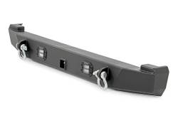 Rough Country Suspension Systems - Rough Country 110504 Heavy Duty Black Rear Bumper for 84-01 Jeep Cherokee XJ - Image 3