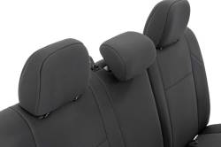 Rough Country Suspension Systems - Rough Country 91030 Black Front Seat Covers for 16-23 Toyota Tacoma Double Cab - Image 5