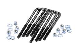 Rough Country Suspension Systems - Rough Country 9/16 x 3.25 x 8.5 Square Top Leaf Spring U-Bolts 4PC 7627 - Image 1