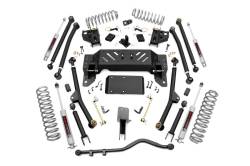 Rough Country Suspension Systems - Rough Country 90222 4" Suspension Lift Kit for 93-98 Jeep Grand Cherokee ZJ 4WD - Image 1