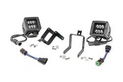 Rough Country Suspension Systems - Rough Country 70622 2" LED Pod Fog Light Kit Flood for 11-16 F250/F350 SD - Image 1