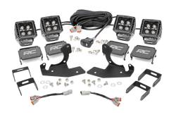 Rough Country Suspension Systems - Rough Country 70762DRLA Dual 2" LED Pod Fog Light Kit-Spot for Silverado/Sierra - Image 1
