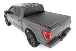 Rough Country Suspension Systems - Rough Country 42225650 Soft Roll-up Vinyl Tonneau Cover for 15-26 Ford F150 6.5' - Image 3