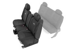 Rough Country Suspension Systems - Rough Country 91013 Front 40/40/20 Seat Covers Black for 99-06 Silverado/Sierra - Image 1