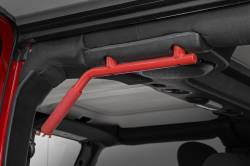 Rough Country Suspension Systems - Rough Country Front/Rear Steel Grab Handles Red for Jeep Wrangler JK 6503RED - Image 3