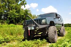 Rough Country Suspension Systems - Rough Country 10570 Heavy Duty Front Winch Bumper Black for 84-01 Cherokee XJ - Image 6