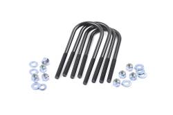 Rough Country Suspension Systems - Rough Country 9/16 x 3 x 7.25 Round Top Leaf Spring U-Bolts 4PC 7622 - Image 1