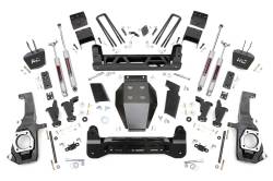 Rough Country Suspension Systems - Rough Country 10430 7.5" Lift Kit w/Torsion Drop 11-19 Silverad/Sierra 2500/3500 - Image 1