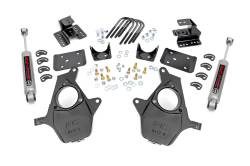 Rough Country Suspension Systems - Rough Country 71630 2/4" Lowering Kit 14-18 Silverado/Sierra 1500 RWD Alum/Stamp - Image 1