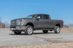 Rough Country Suspension Systems - Rough Country 868RED 2" Suspension Lift Kit Red Spacers for 16-24 Titan XD - Image 3