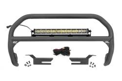 Rough Country Suspension Systems - Rough Country 51048 20" Black Front Bumper Nudge Bar w/LED for 21-26 Ford Bronco - Image 1
