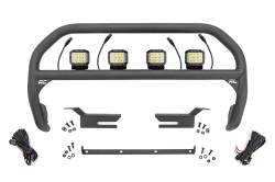 Rough Country Suspension Systems - Rough Country 51050 3" Black Front Bumper Nudge Bar w/LED for 21-26 Ford Bronco - Image 1