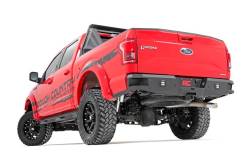 Rough Country Suspension Systems - Rough Country Heavy Duty Black Rear Bumper 15-20 Ford F150 10771 - Image 3
