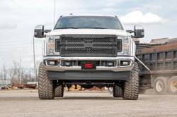 Rough Country Suspension Systems - Rough Country 70213 Front Mesh Grille Insert Black for 17-19 Ford Super Duty - Image 6