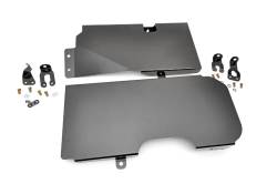 Rough Country Suspension Systems - Rough Country 795 Gas Tank Skid Plate Black for 07-18 Jeep Wrangler JK 4DR - Image 1