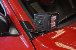 Rough Country Suspension Systems - Rough Country Lower Windshield Light Mounts Black for Cherokee XJ 70525 - Image 1