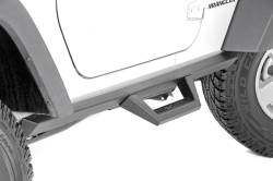 Rough Country Suspension Systems - Rough Country 90763 Contoured Drop Step Nerf Bars for 07-18 Jeep Wrangler JK 2DR - Image 1