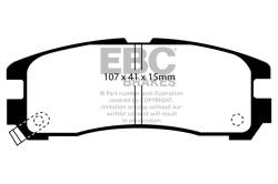 EBC Brakes - EBC Brakes DP4738R Yellowstuff Street & Track Brake Pads - Image 1