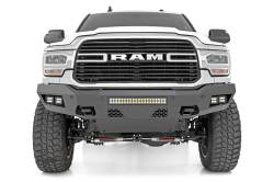 Rough Country Suspension Systems - Rough Country 10806A Heavy Duty Black Front Bumper for 19-26 RAM 2500 4WD - Image 1