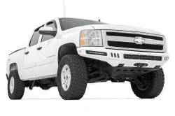 Rough Country Suspension Systems - Rough Country 10794 Front Bumper Skid Plate w/RC 10910 Black for 07-13 GM 1500 - Image 2