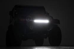 Rough Country Suspension Systems - Rough Country Rock Crawler Front Winch Bumper Black for Jeep Wrangler TJ 10595 - Image 6