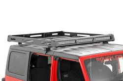 Rough Country Suspension Systems - Rough Country 10622 Hard Top Roof Rack w/LEDs Black for 18-25 Jeep Wrangler JL - Image 5