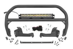 Rough Country Suspension Systems - Rough Country 51043 20" Black Front Bumper Nudge Bar w/LED for 21-25 Bronco Spt - Image 1