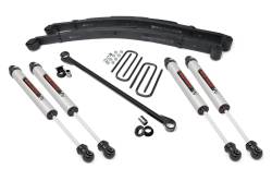Rough Country Suspension Systems - Rough Country 48970 2.5" Leaf Spring Leveling Kit for 99-04 Ford Super Duty 4WD - Image 1
