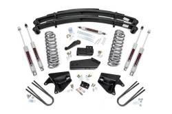 Rough Country Suspension Systems - Rough Country 52030 4"Suspension Lift Kit w/Rear Springs for 80-96 Ford F150 4WD - Image 1