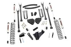 Rough Country Suspension Systems - Rough Country 58070 6" 4-Link V2 Lift Kit for 05-07 F250/F350 SD Diesel 4WD - Image 1