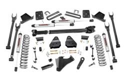 Rough Country Suspension Systems - Rough Country 56071 6" 4-Link V2 Lift Kit w/OVLD for 17-22 F250/F350 SD Dsl 4WD - Image 1