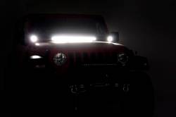 Rough Country Suspension Systems - Rough Country 70052DRL A-Pillar 2" LED Ditch Light Kit Spot for 18-26 Jeep JL/JT - Image 6