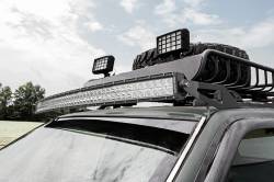 Rough Country Suspension Systems - Rough Country 70567 Upper Windshield 50" Light Bar Mounts for 93-98 Jeep ZJ - Image 1