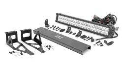 Rough Country Suspension Systems - Rough Country 70664DRL Bumper Mount 20" LED Light Bar Kit for 05-07 F250/F350 SD - Image 1