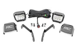 Rough Country Suspension Systems - Rough Country 71062 A-Pillar 3" LED Ditch Light Flood for 07-14 Silverado/Sierra - Image 1