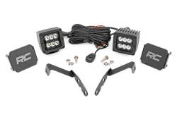 Rough Country Suspension Systems - Rough Country 71058 A-Pillar 2" LED Ditch Light Kit for 07-14 Silverado/Sierra - Image 1