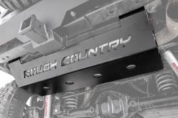 Rough Country Suspension Systems - Rough Country 779 Muffler Skid Plate Black for 07-18 Jeep Wrangler JK - Image 1