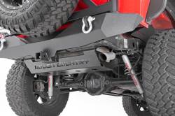 Rough Country Suspension Systems - Rough Country 779 Muffler Skid Plate Black for 07-18 Jeep Wrangler JK - Image 4