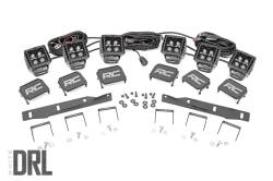 Rough Country Suspension Systems - Rough Country 70700DRL 2" Triple LED Pod Fog Light Kit-Spot 17-20 F150 Raptor - Image 2